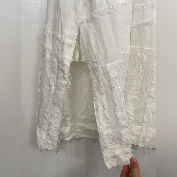 Mirth Capri Maxi Dress White Fringe Size XL - Picture 9 of 10
